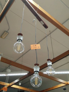 SOSPENSIONE A 3 LAMPADINE