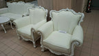 Salottino Pelle Bianco Restaurato Divani