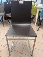 Sedie Legno Cromo Da 4