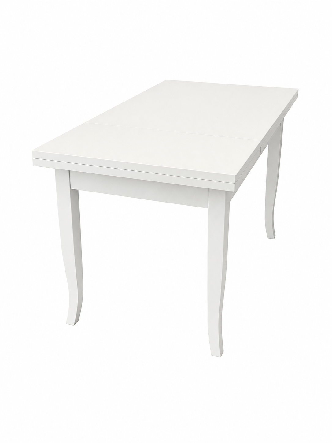 Tavolo Legno Allunghe Bco Laccato 140x80