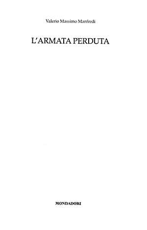 L'armata Perduta - Valerio Manfredi