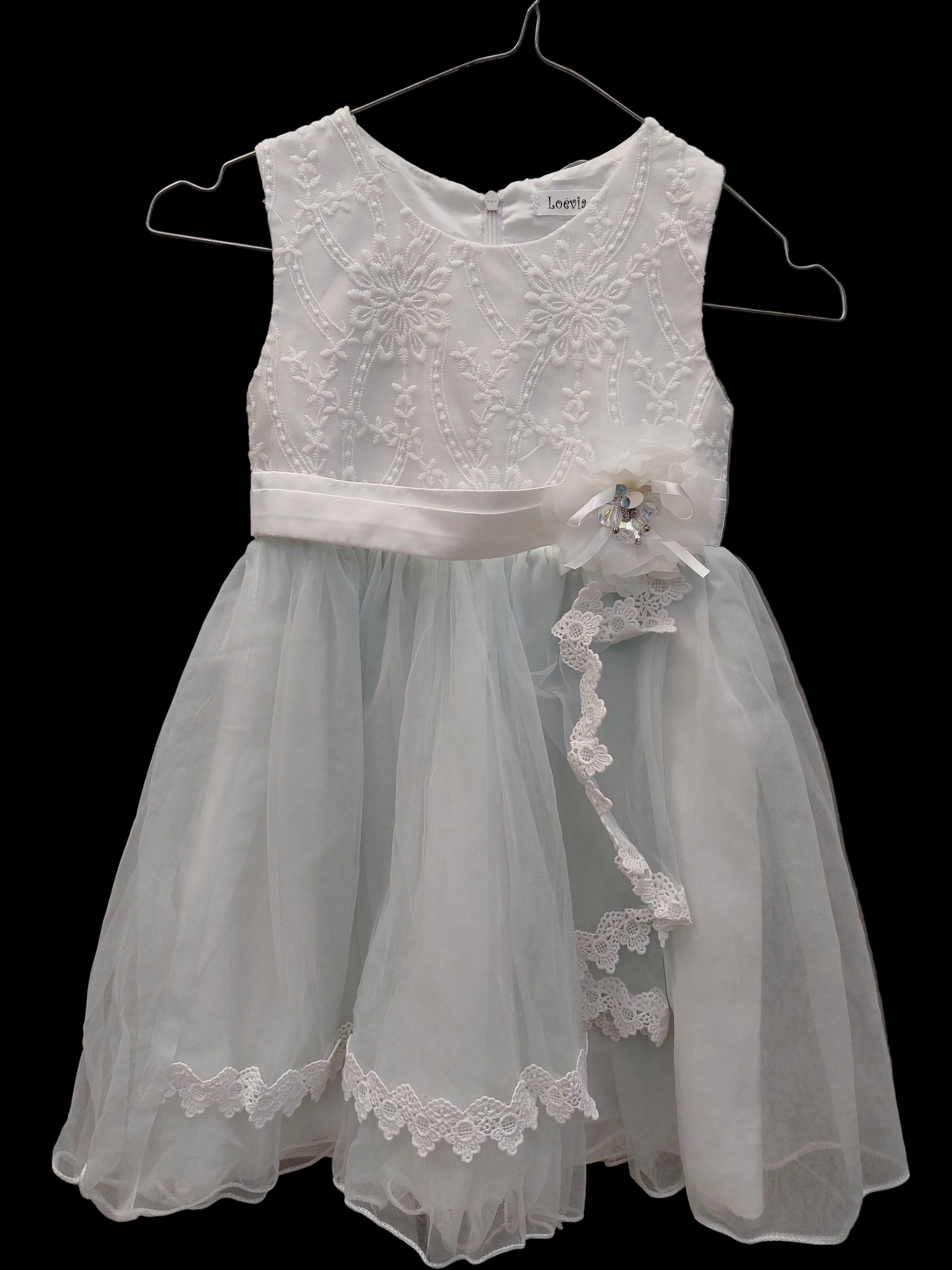 Vestito Tull Az Pietre Smanicato Loevia 6a
