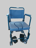 Comoda Sedia A Rotelle Blu Con Contenitore