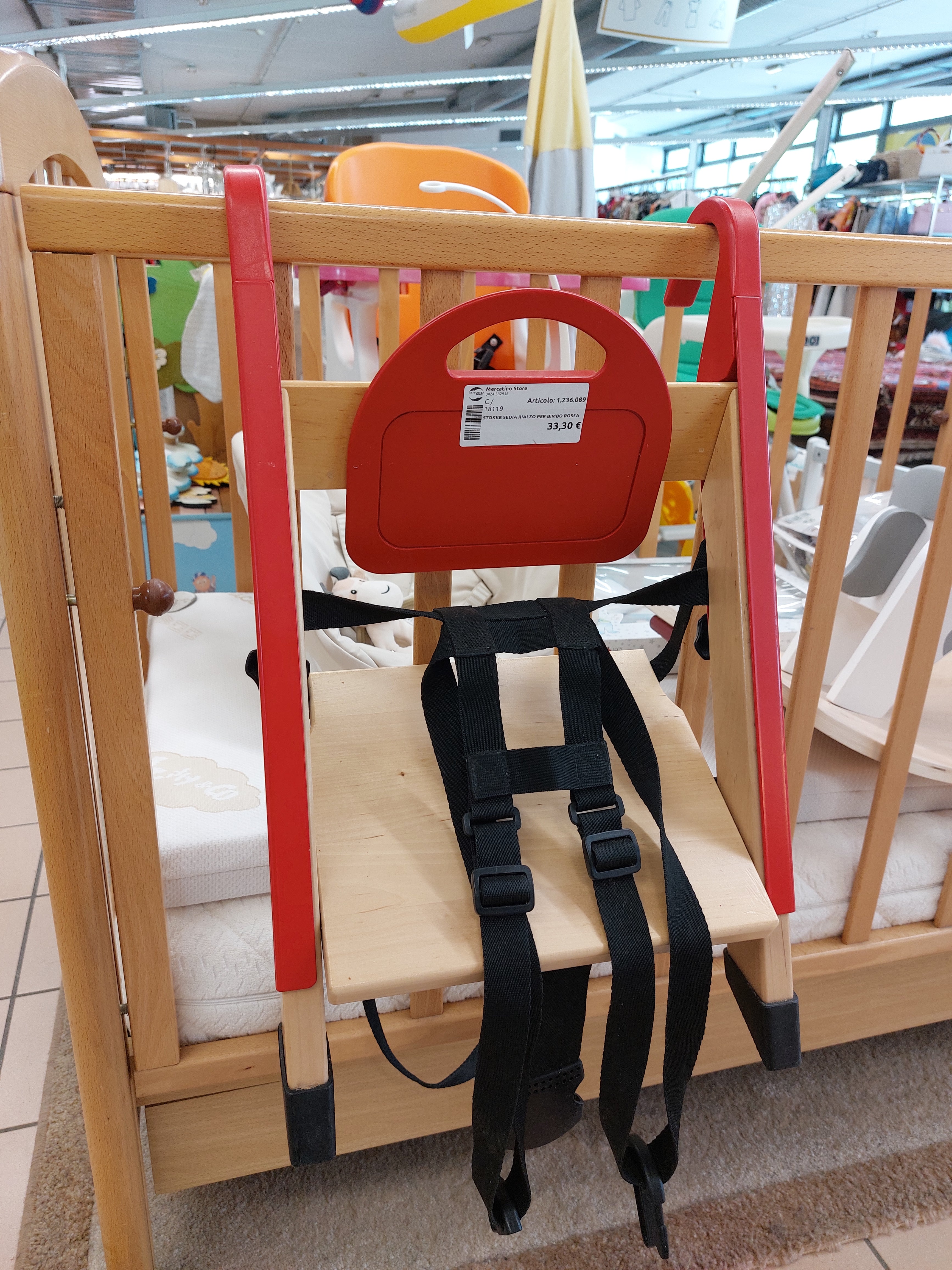 Stokke Sedia Rialzo Per Bimbo Rossa
