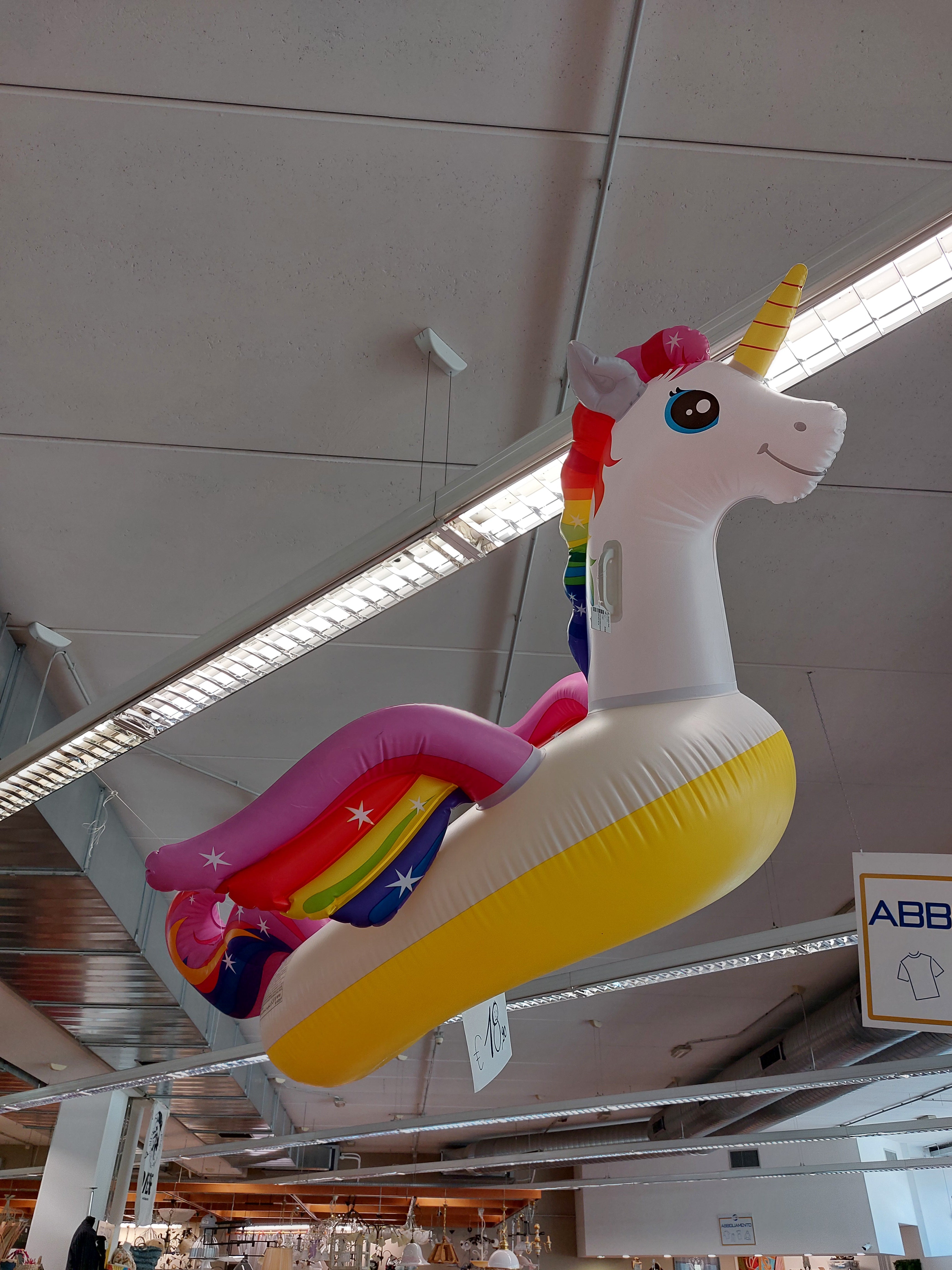 Intex Unicorno Gigante Gonfiabile 287 X 193 X 165 Cm