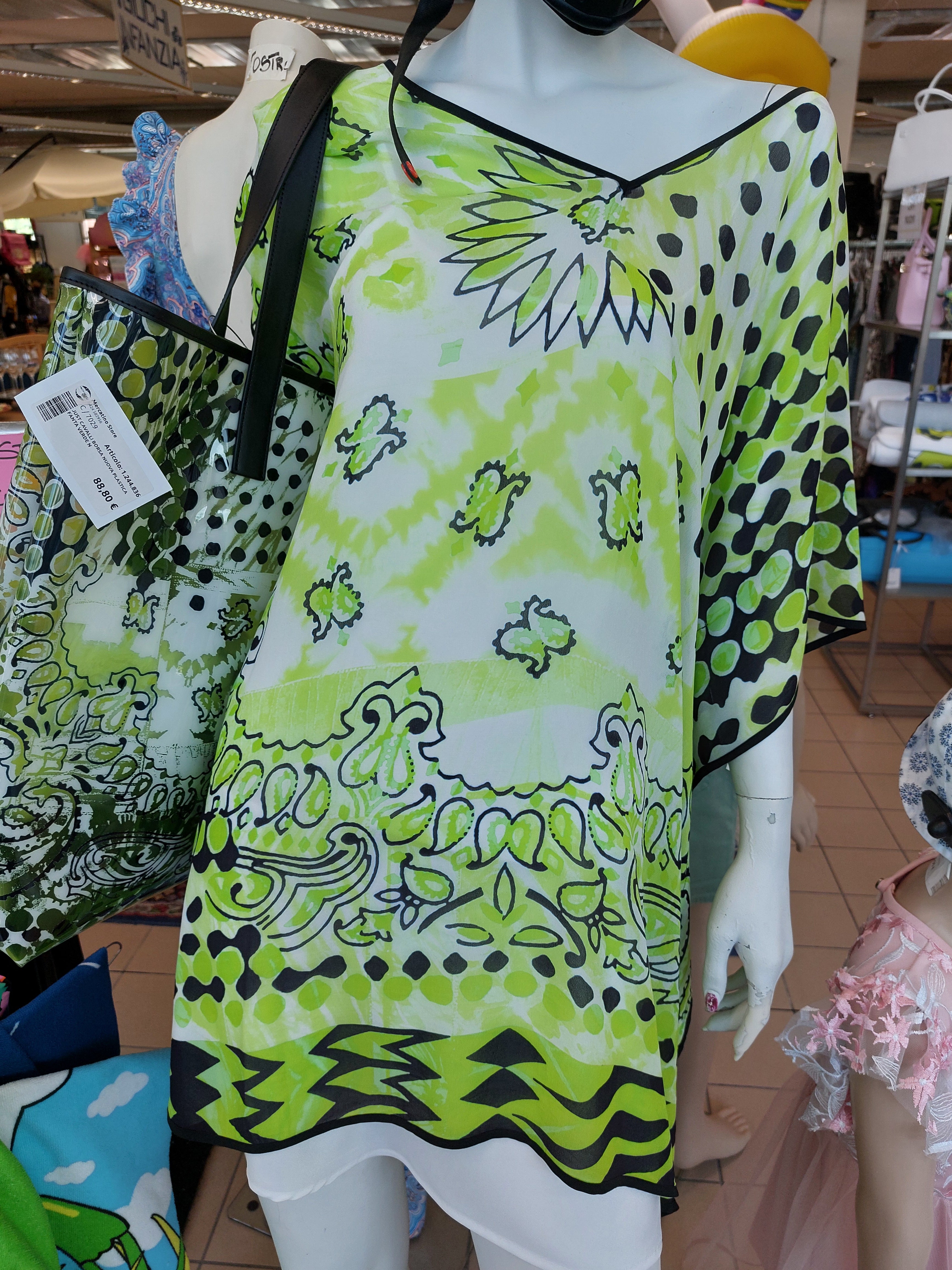 Just Cavalli Borsa Nuova Plastica Fanta Verde N