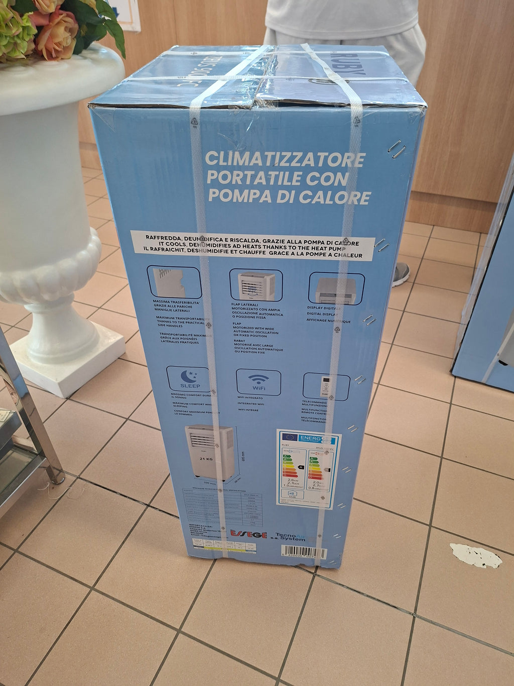 Ruby Climatizzatore /pompa Di Calore Caldo/freddo 9000btu Alexa