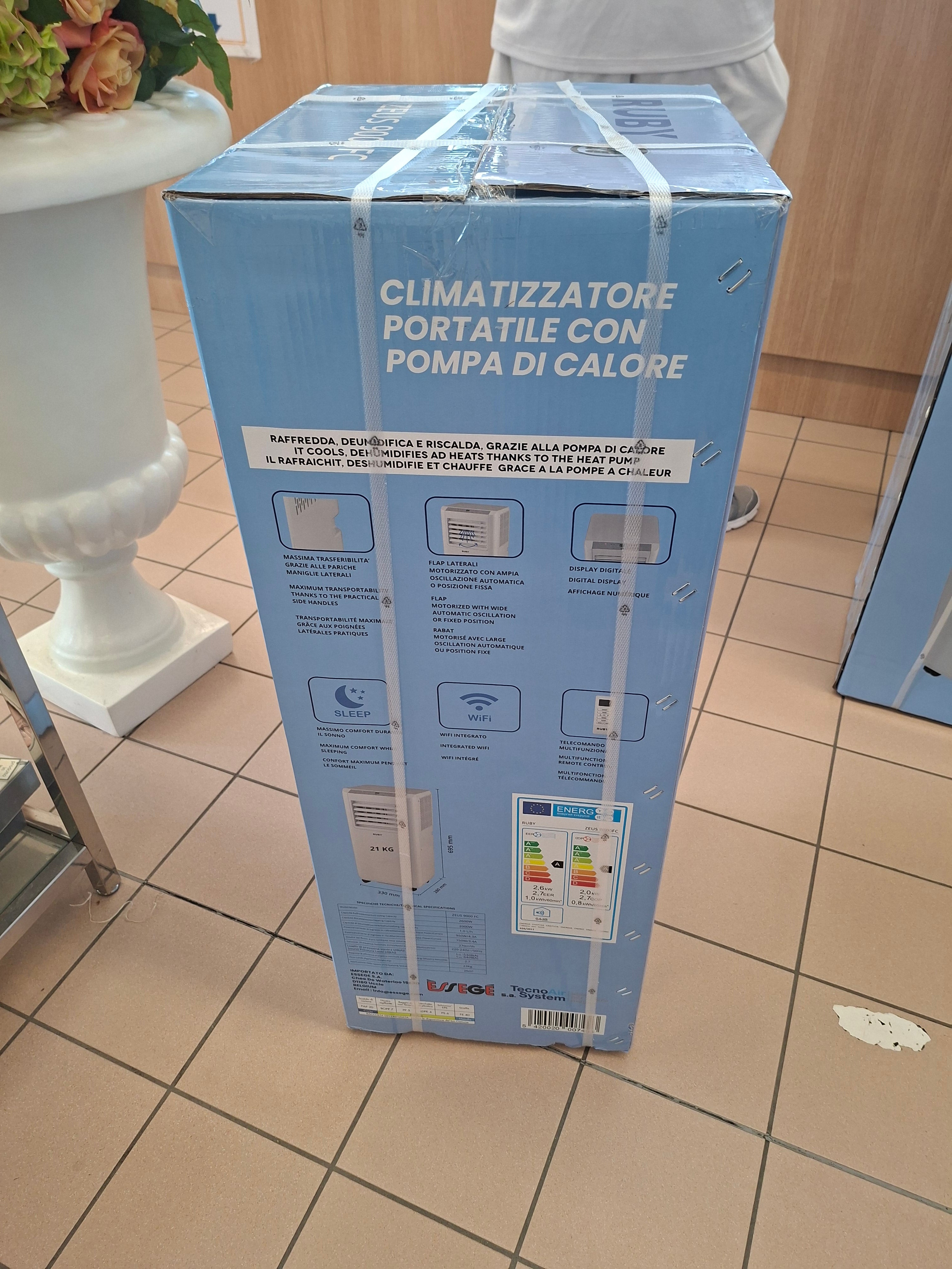 Ruby Climatizzatore /pompa Di Calore Caldo/freddo 9000btu Alexa