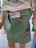 Tweety Gonna Jeans Bimba Verdone Righette Rosa 8a