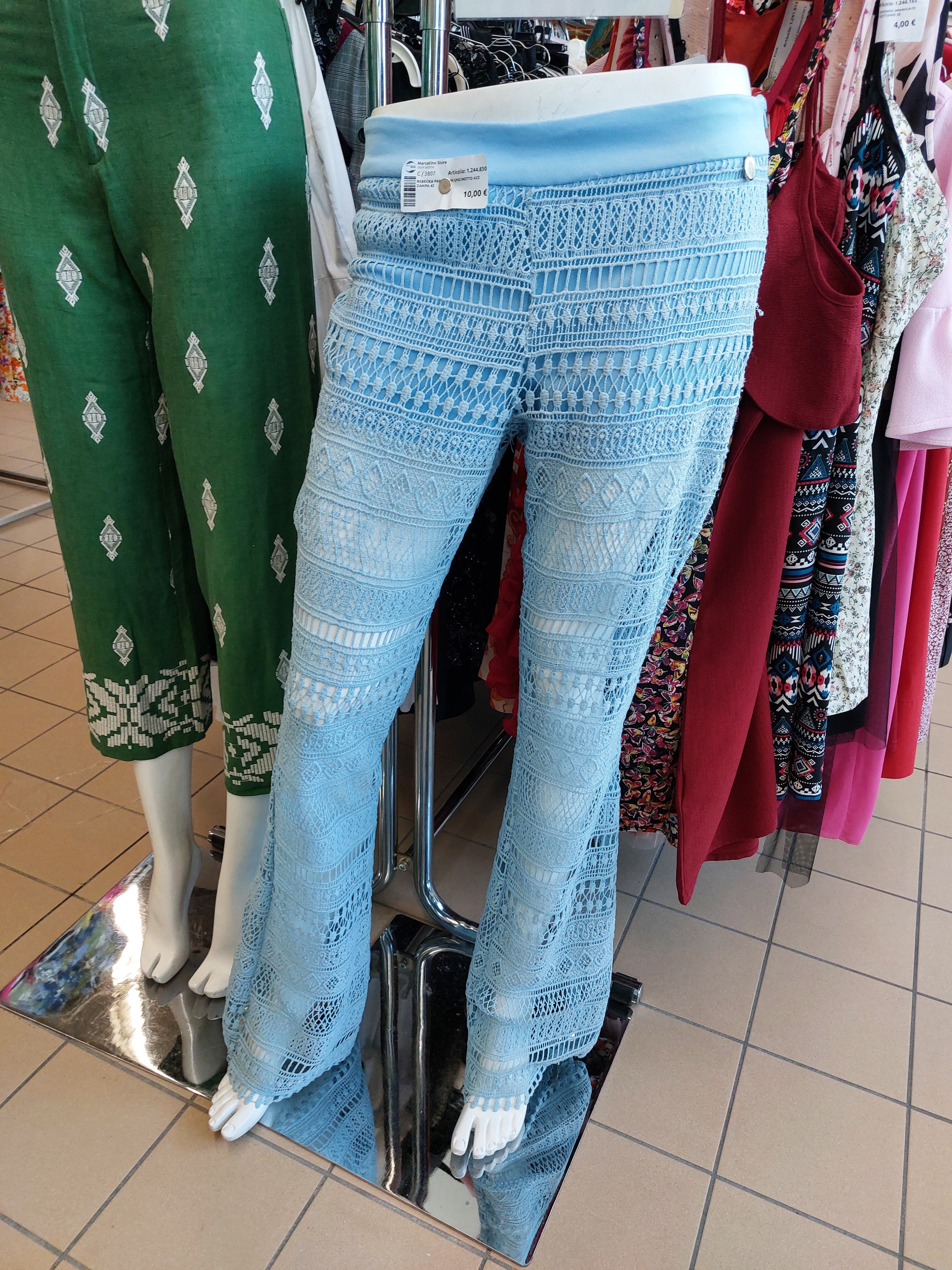 Rebecka Pantaloni Uncinetto Azz Zampa 42